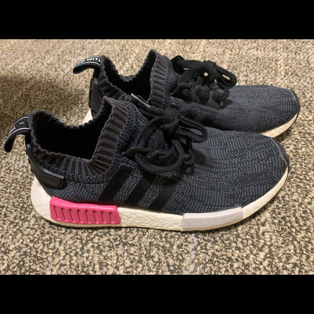 Adidas NMD sneakers women size 7 black pink